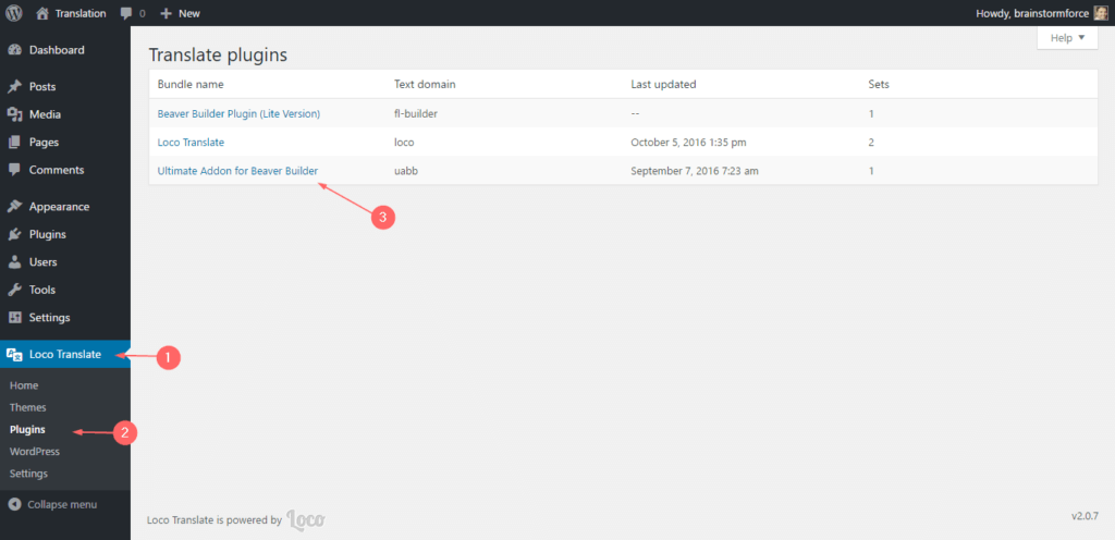 Uabb Settings Loco Translate
