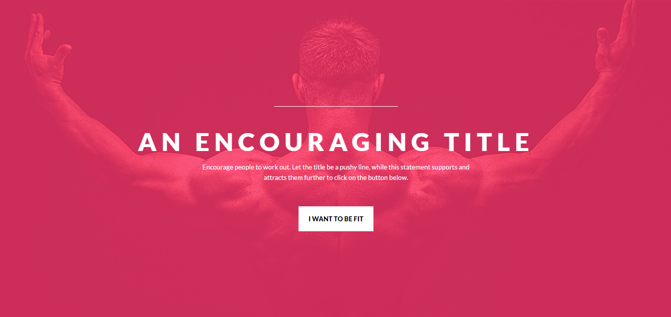Workout Page Template Header