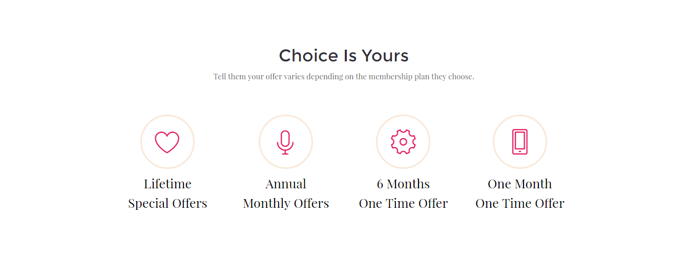 Store Offer Template Plans