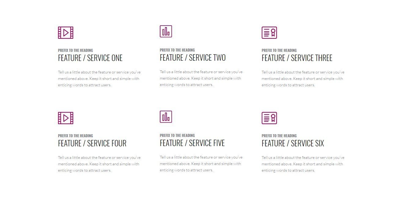 Info boxes to display features in Beaver Builder