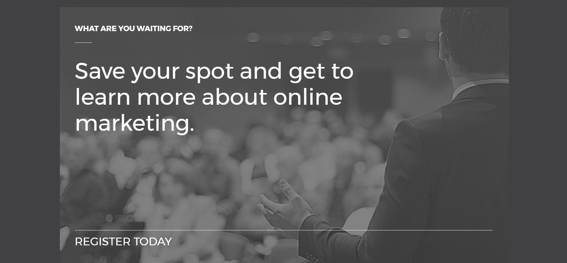 Final Call To Action Conference Page Template Beaver Builder