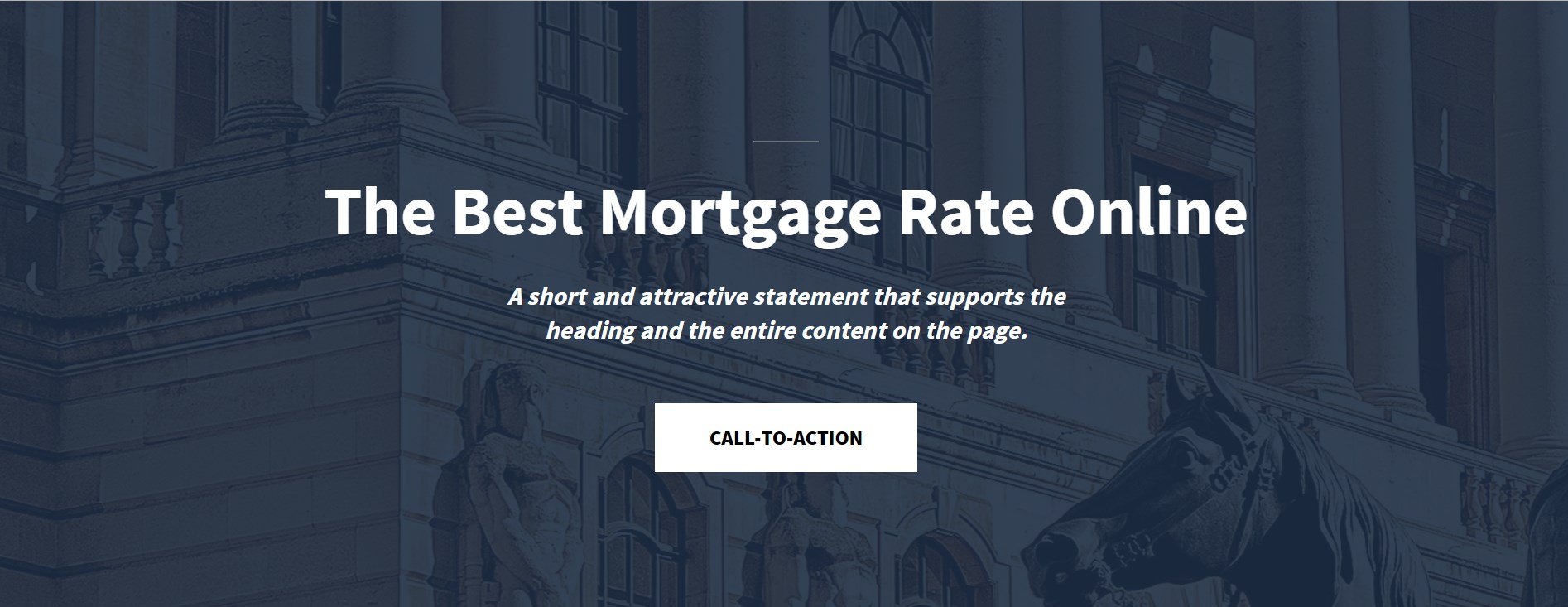 Heading section with Call-to-action