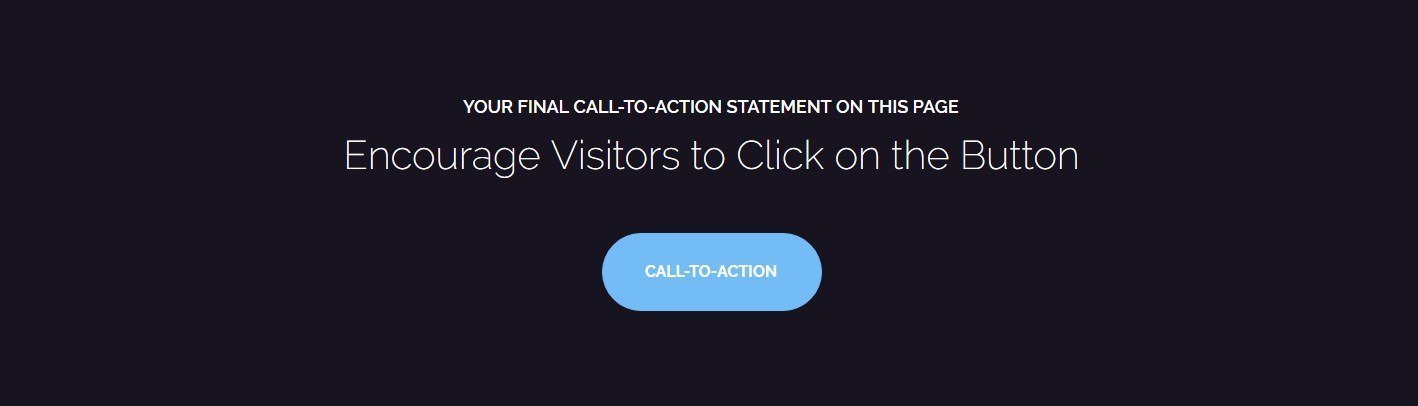 Last Call To Action Regsitration Page Template