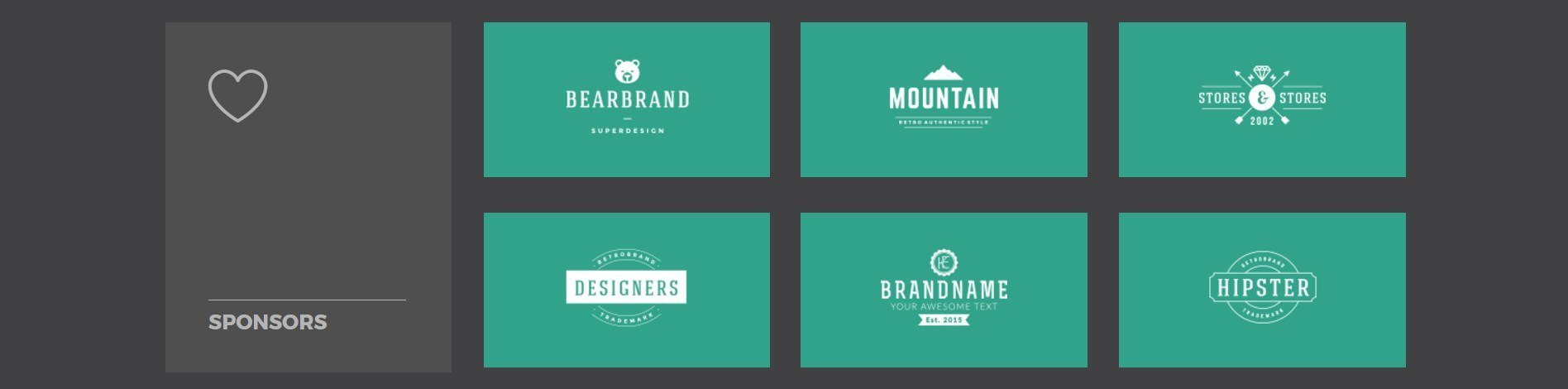 Logo Section For Sponsors Conference Page Template Beaver Builder