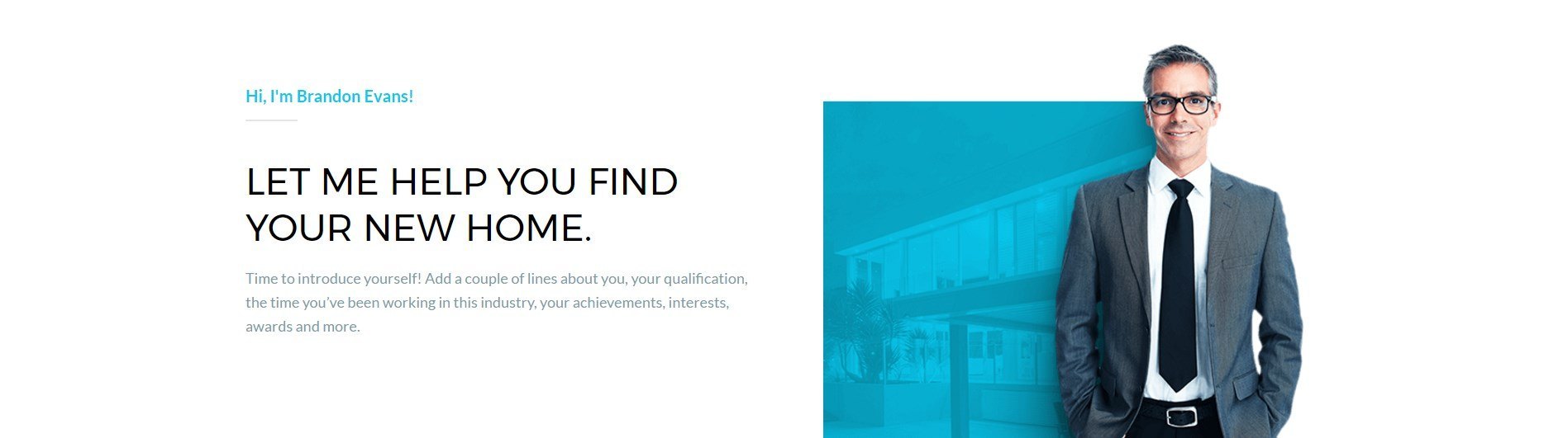 Feature Section Real Estate Page Template