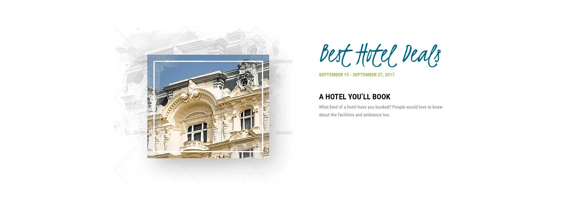 Feature Section Tourism Page Template For Beaver Builder