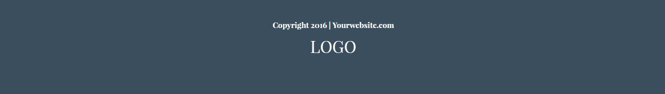 Footer Section Conference Page Template