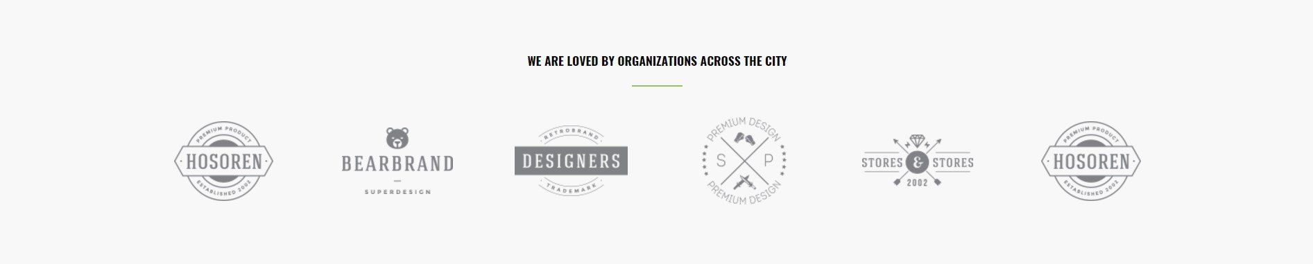 Logo Section Page Template For Food Offer