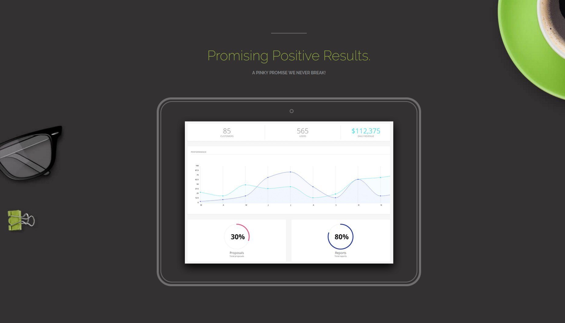 Results Display Marketing Page Template For Beaver Builder
