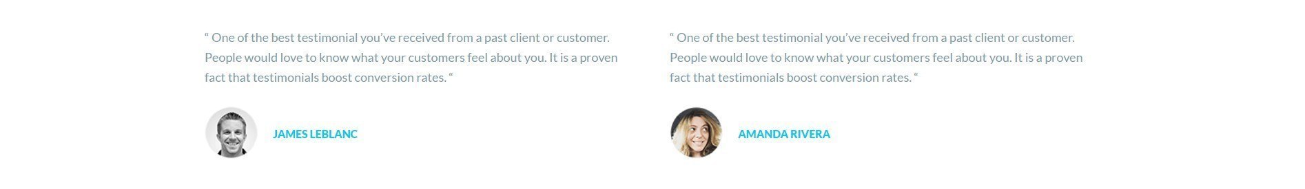 Testimonials Real Estate Page Template