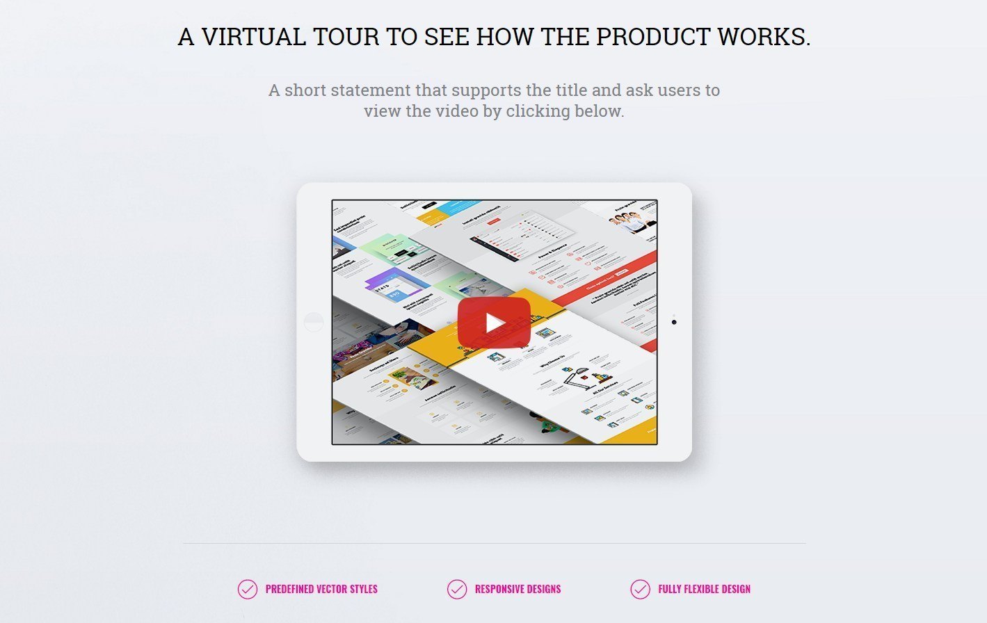 Video In Modal Popup Product Page Template