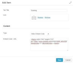 Embed A Video In Advanced Tab 300x257
