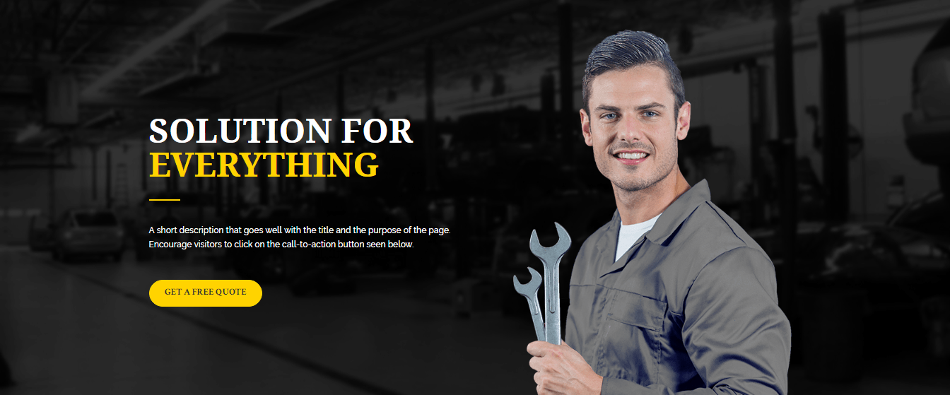 Automotive Page Template Header