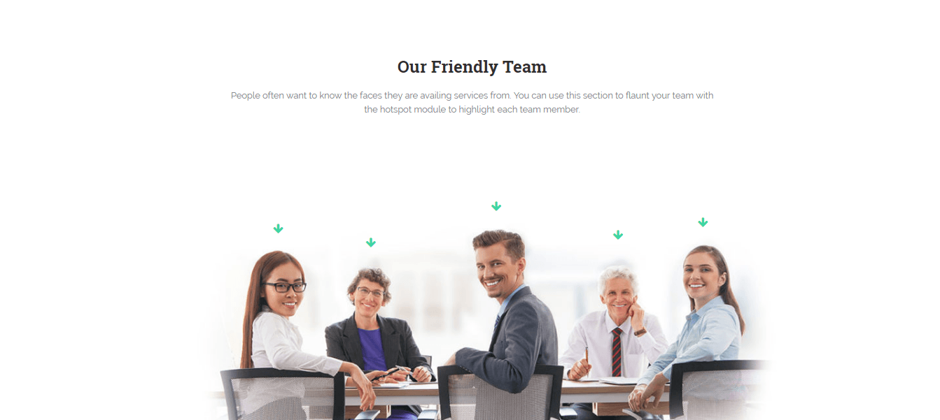 Insurance Agency Page Template Team Section