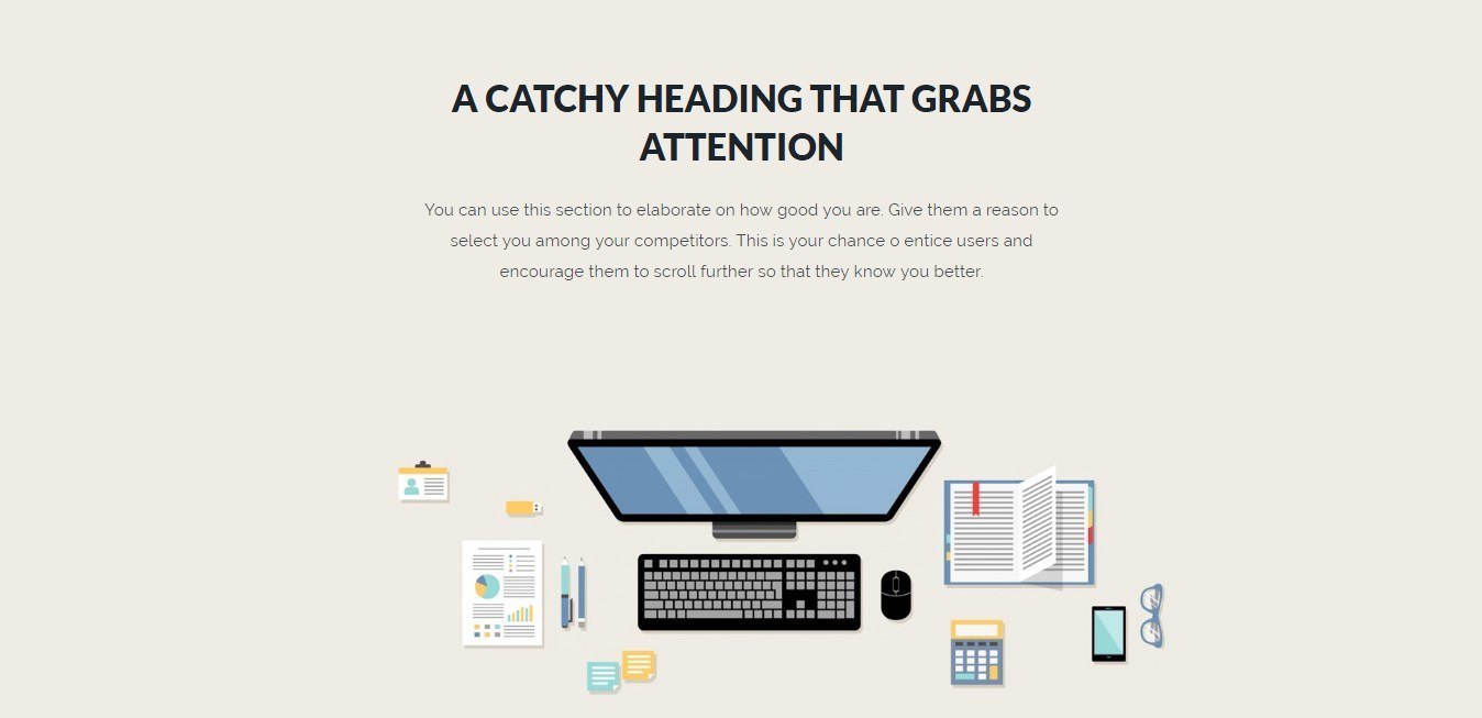 SEO Page Template Feature Section