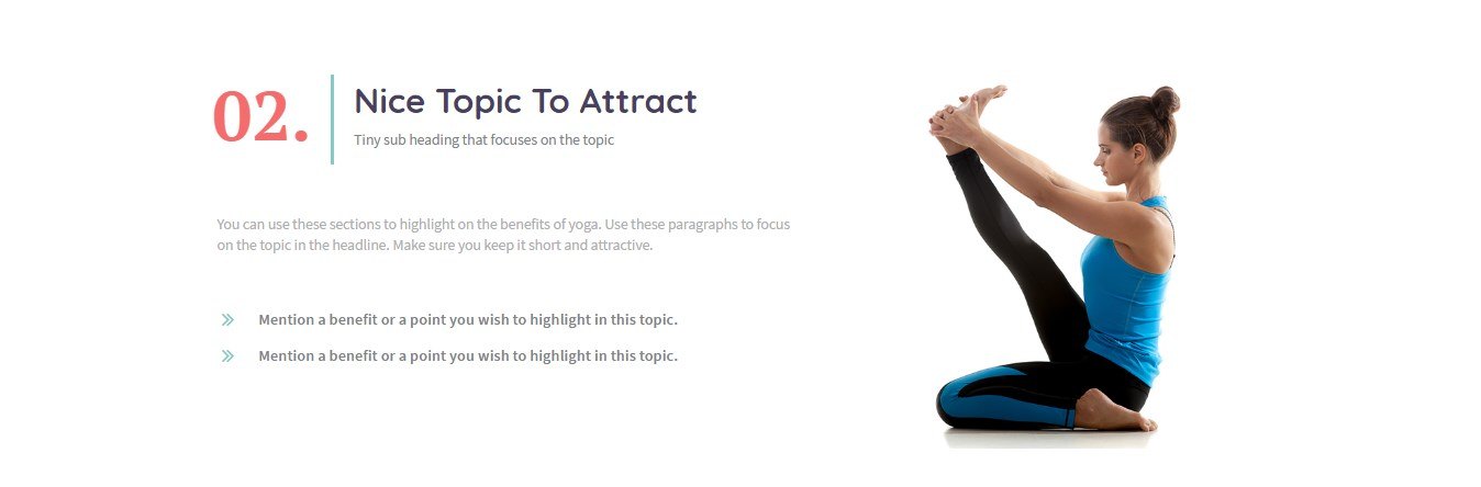 Yoga Page Template Feature Two