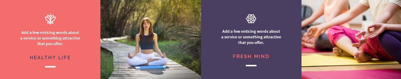 Yoga Page Template Features