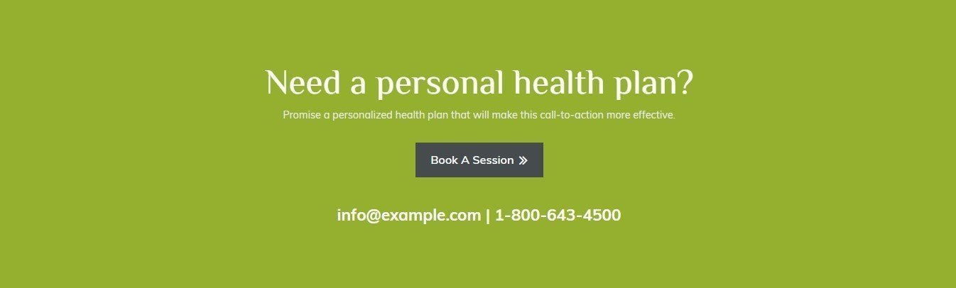 Dietitian Page Template Call To Action 6