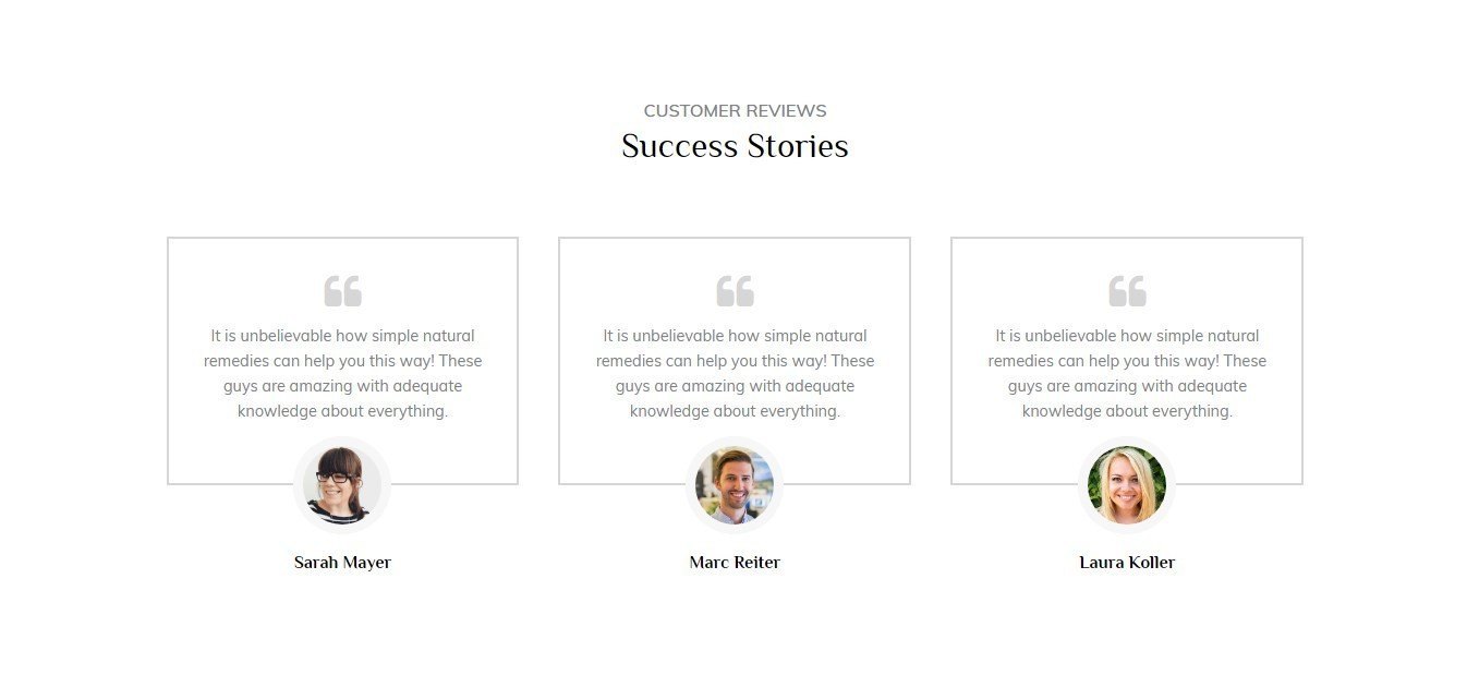 Dietitian Page Template Testimonials 5