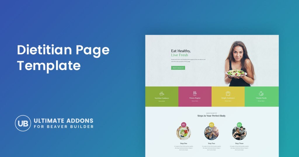 Page Template For A Dietitian Website 1024x538
