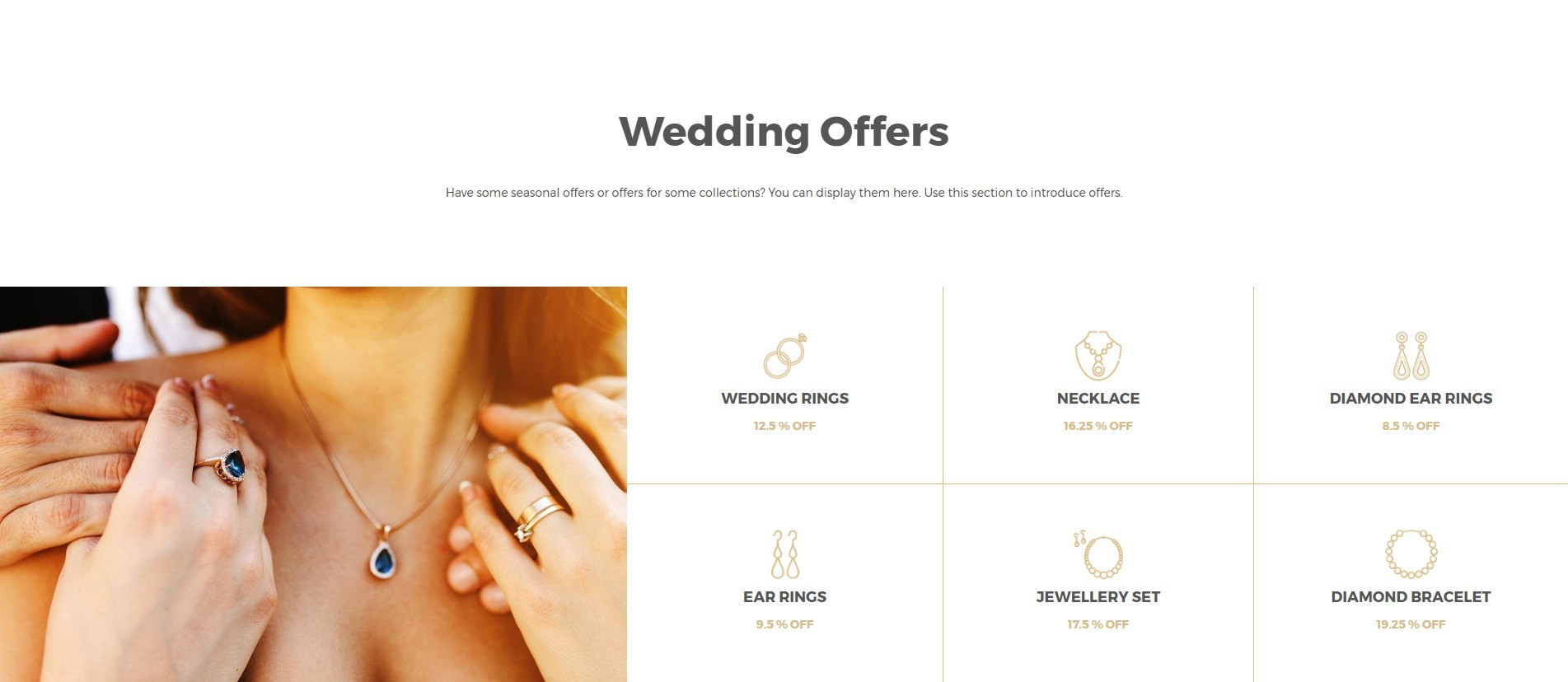 Jewelry Store Template Seasonal Offers