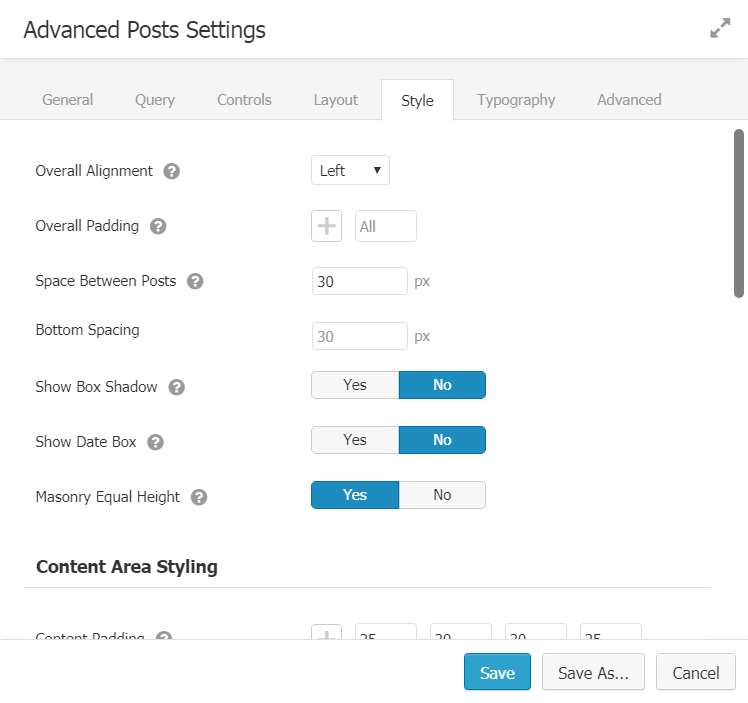 Masonry Equal Height