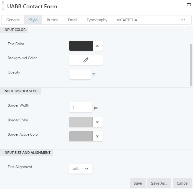 Change Color Styling From The Style Tab