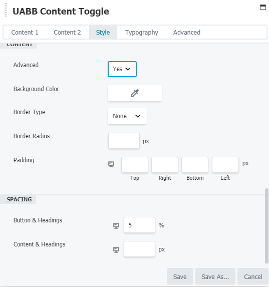 Style Content And Spacing