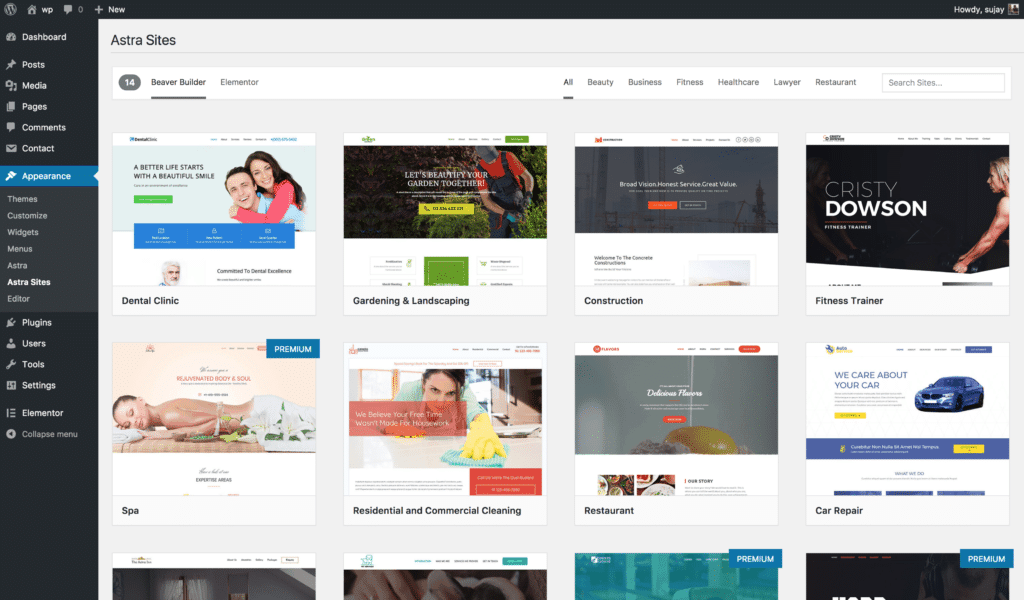 List Of Starter And Premium Sites