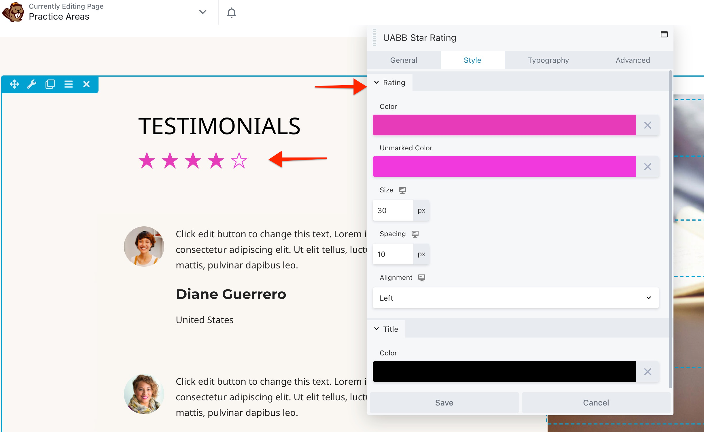 Uabb Star Rating Style