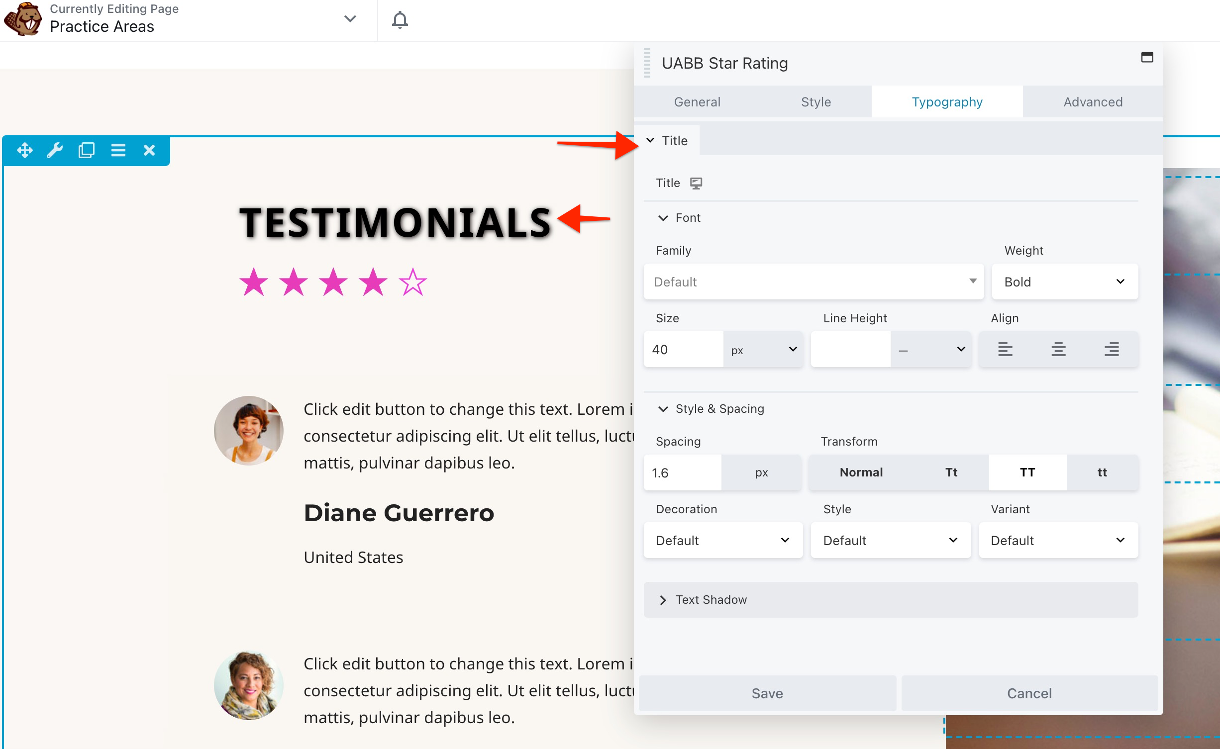 Uabb Star Typography